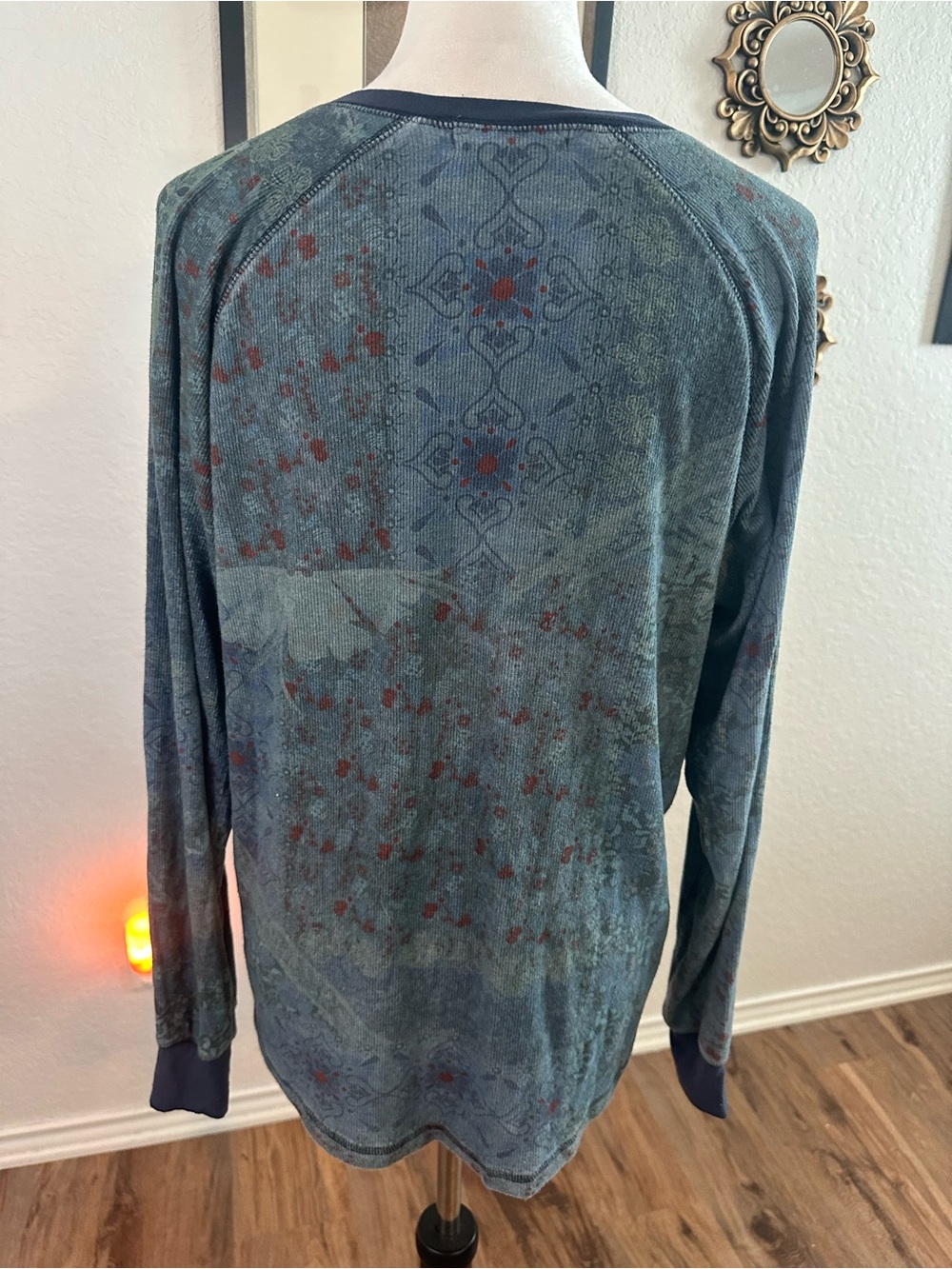 Natural Life Long Sleeved Blue Bohemian Top ✨🦋✨ - Picture 4 of 6